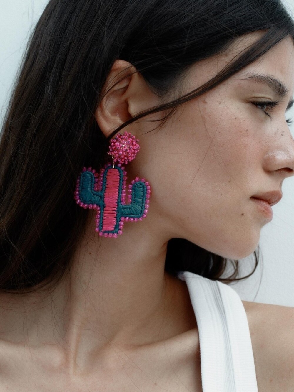 Brand New with Tags (NWT) Zara Cactus Statement Earrings!